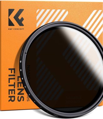 K&F Concept 67mm Variable ND2-ND400 ND Lens Filter (1-9 Stops) for Camera Lens Adjustable Neutral Density Filter with Microfiber Cleaning Cloth (B-Series)